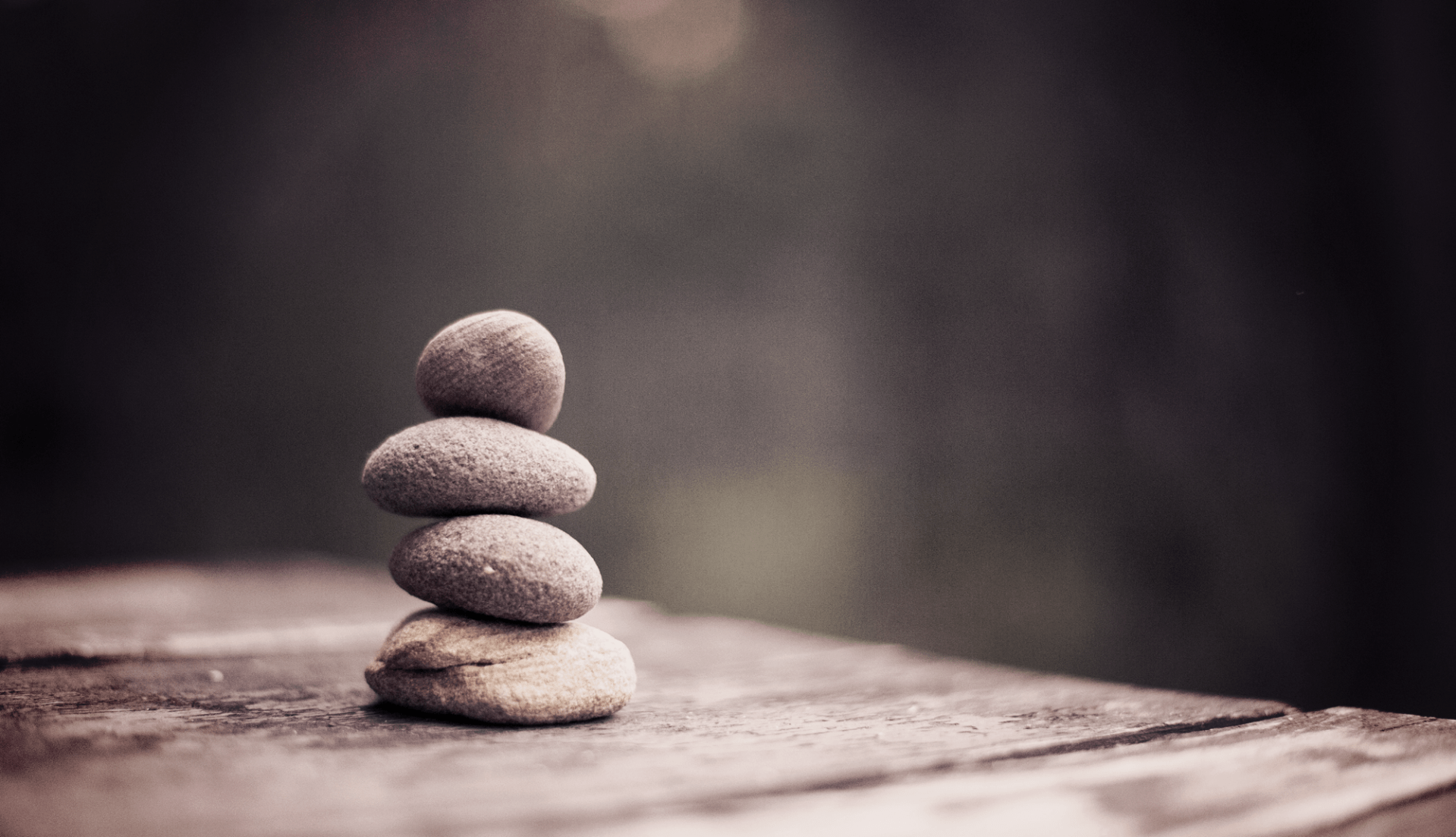 rocks stacked for relaxation